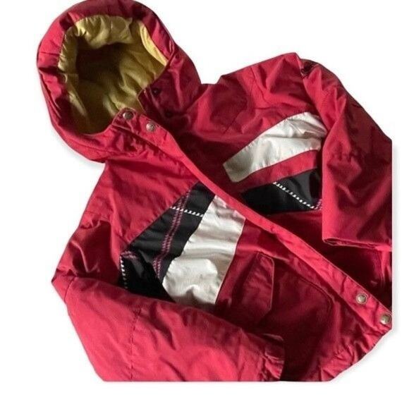 Columbia Convert Boardwear Girls 10/12 Winter Quilted with Hood Pink Blue